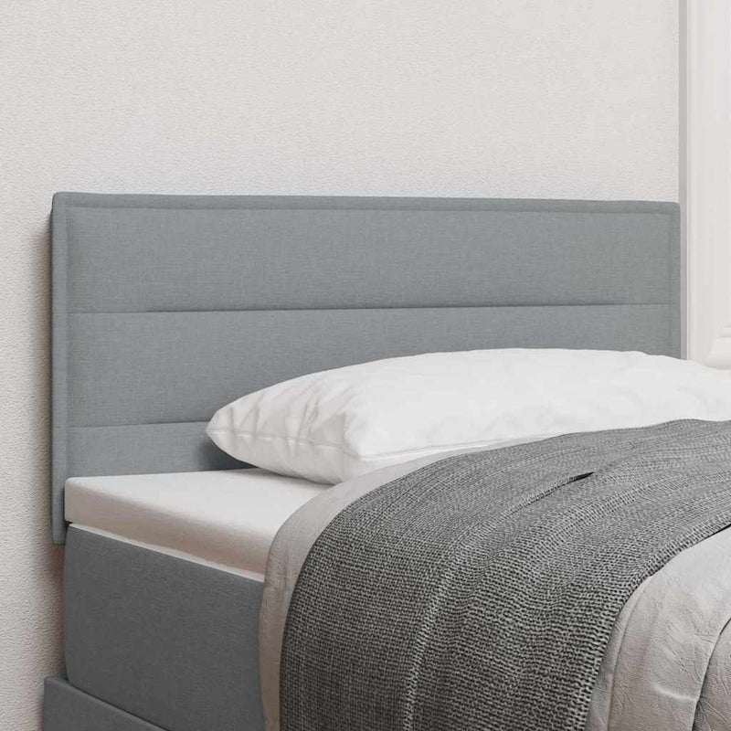 vidaXL Fejtámla Egyéb fejtámlával Világosszürke 100 cm szövet