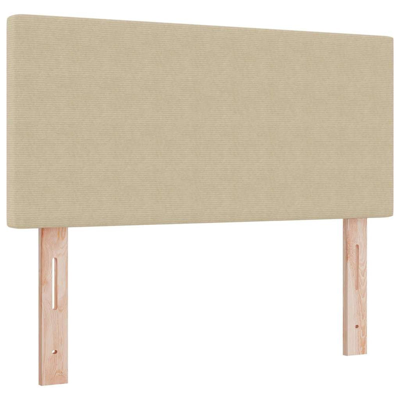 vidaXL Fejtámla fejtámlával Világosszürke 80 cm Sávos Szövet