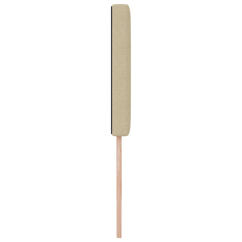 vidaXL Fejtámla fejtámlával Világosszürke 80 cm Sávos Szövet