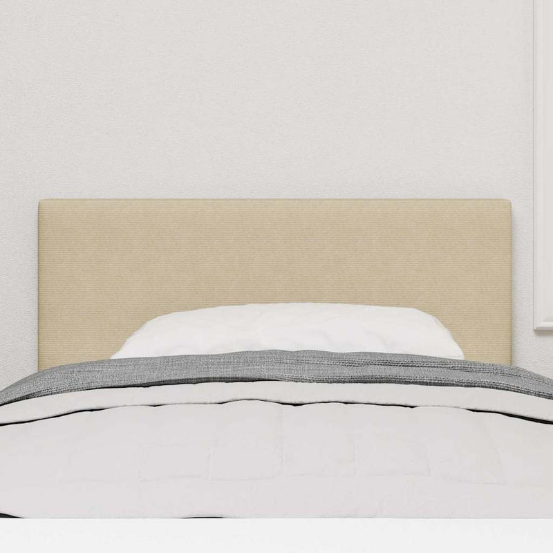 vidaXL Fejtámla fejtámlával Világosszürke 90 cm Sávos Szövet