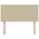 vidaXL Fejtámla fejtámlával Világosszürke 90 cm Sávos Szövet