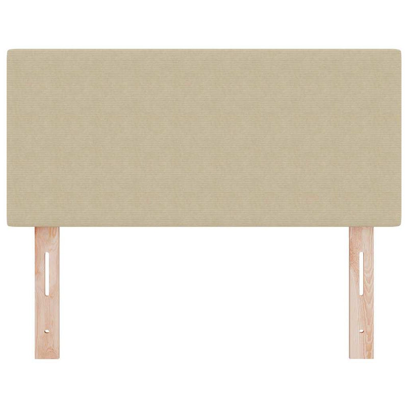vidaXL Fejtámla fejtámlával Világosszürke 90 cm Sávos Szövet