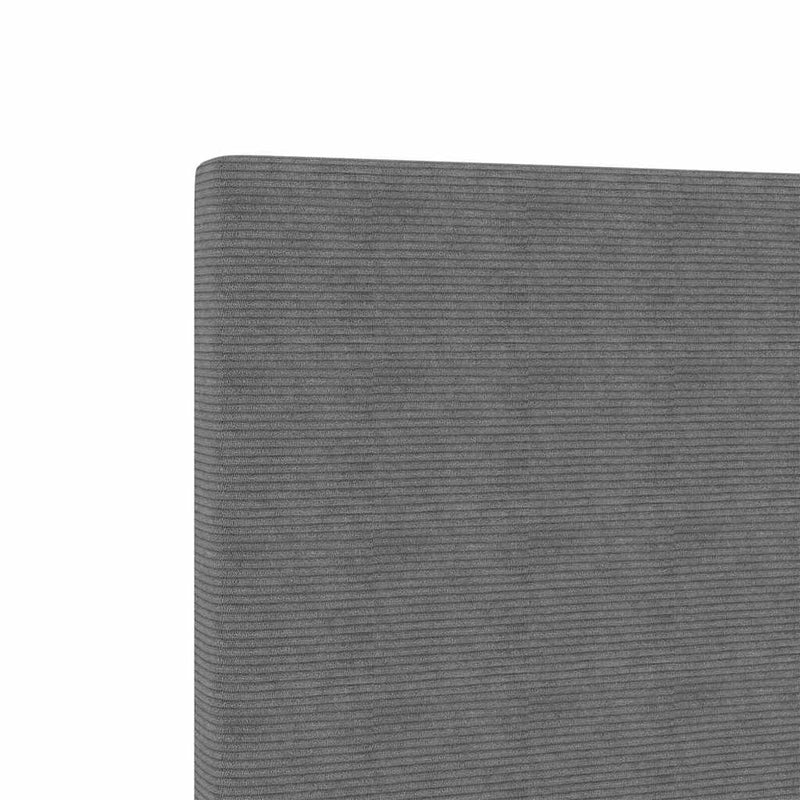 vidaXL Fejtámla fejtámlával Világosszürke 100 cm Sávos Szövet