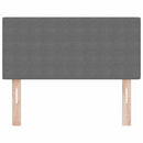 vidaXL Fejtámla fejtámlával Világosszürke 100 cm Sávos Szövet