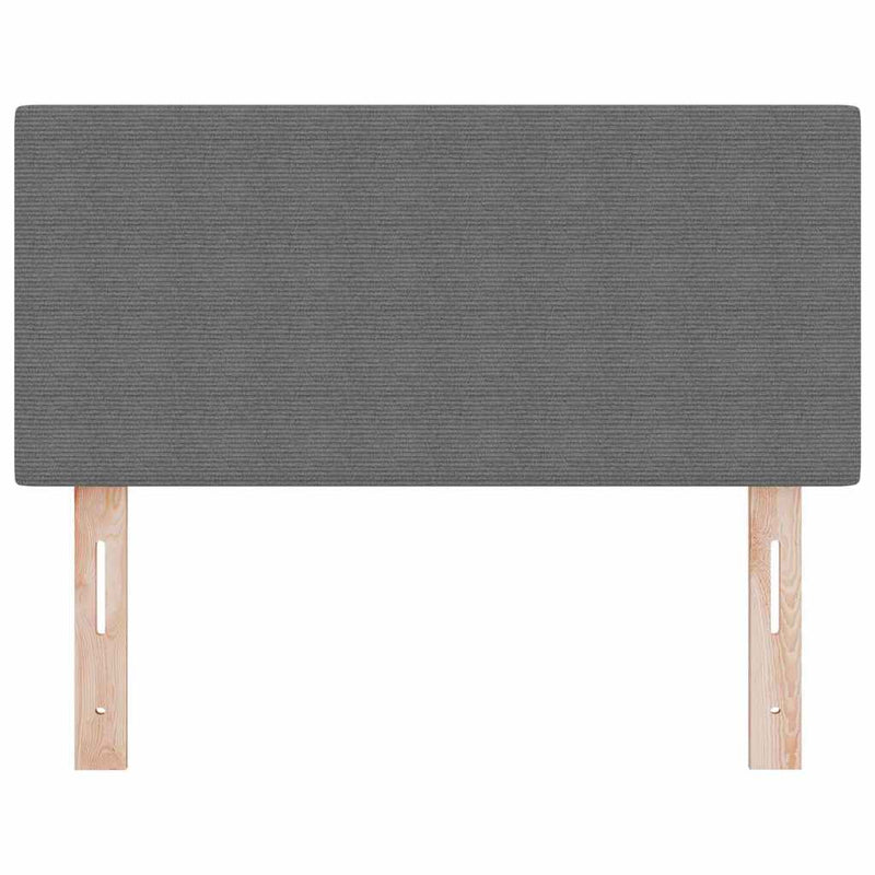vidaXL Fejtámla fejtámlával Világosszürke 100 cm Sávos Szövet