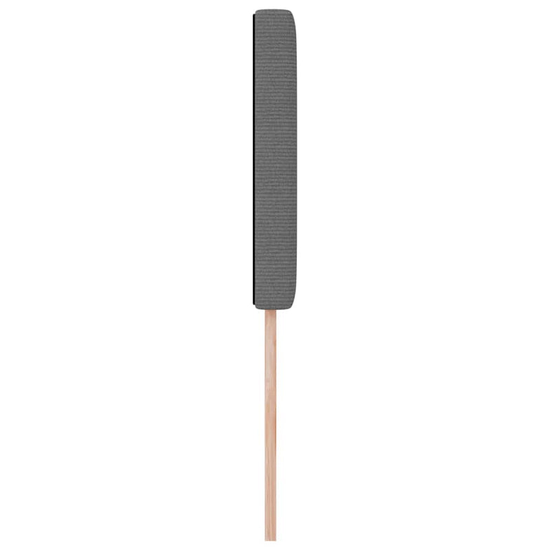 vidaXL Fejtámla fejtámlával Világosszürke 100 cm Sávos Szövet