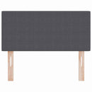 vidaXL Fejtámla fejtámlával Sötétszürke 100 cm Sávos Szövet