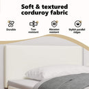 vidaXL Fejtámla Krém 100 cm Bársonyos szövet