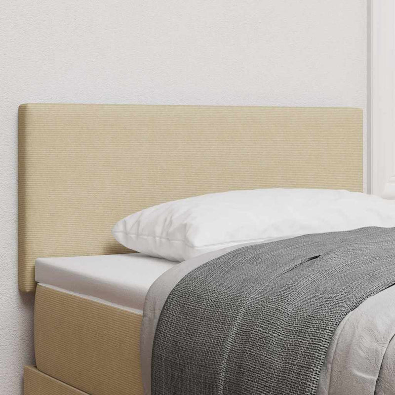 vidaXL Fejtámla fejtámlával Világosszürke 100 cm Sávos Szövet