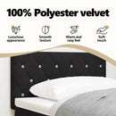 vidaXL Fejtámla Fekete 80 cm Bársony