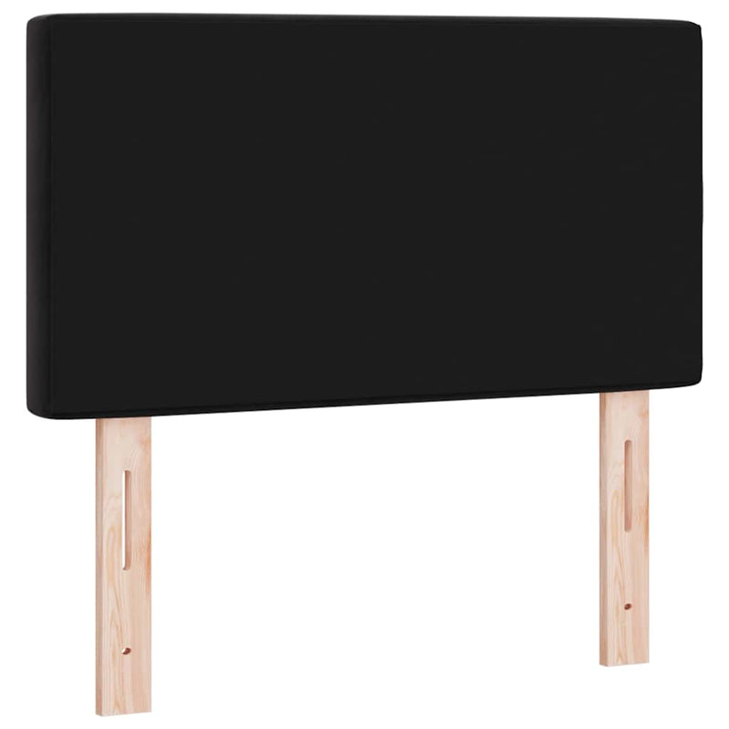 vidaXL Bársony Fejtámla Argyle fejtámlával Fekete 80 cm Bársony