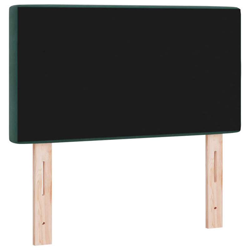 vidaXL Bársony Fejtámla Argyle fejtámlával Sötétzöld 80 cm Bársony
