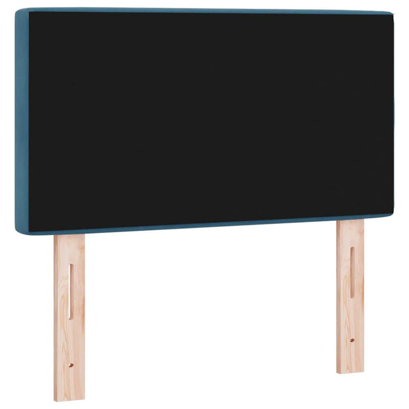 vidaXL Bársony Fejtámla Argyle fejtámlával Sötétkék 80 cm Bársony