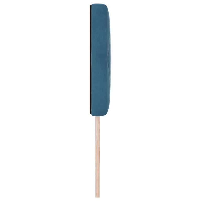 vidaXL Bársony Fejtámla Argyle fejtámlával Sötétkék 80 cm Bársony