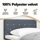 vidaXL Fejtámla Sötétszürke 90 cm Bársony