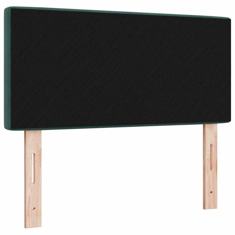 vidaXL Bársony Fejtámla Argyle fejtámlával Sötétzöld 90 cm Bársony