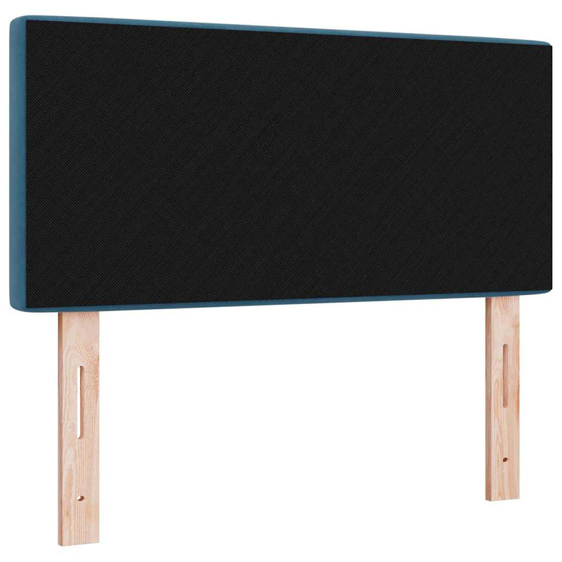 vidaXL Bársony Fejtámla Argyle fejtámlával Sötétkék 90 cm Bársony