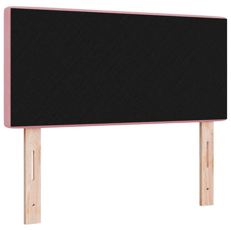 vidaXL Bársony Fejtámla Argyle fejtámlával Rózsaszín 90 cm Bársony