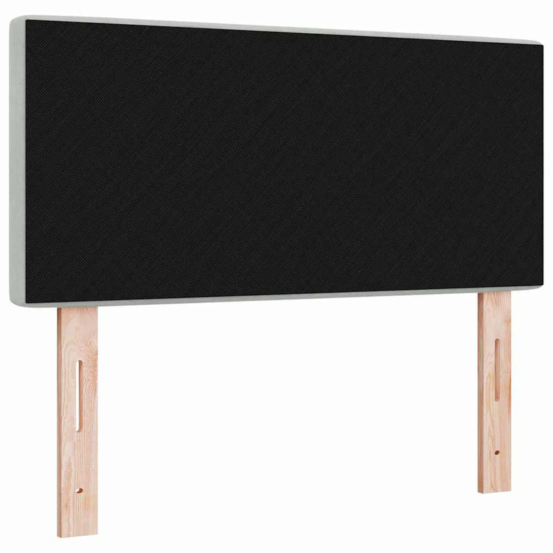 vidaXL Bársony Fejtámla Argyle Világosszürke 100 cm Bársony