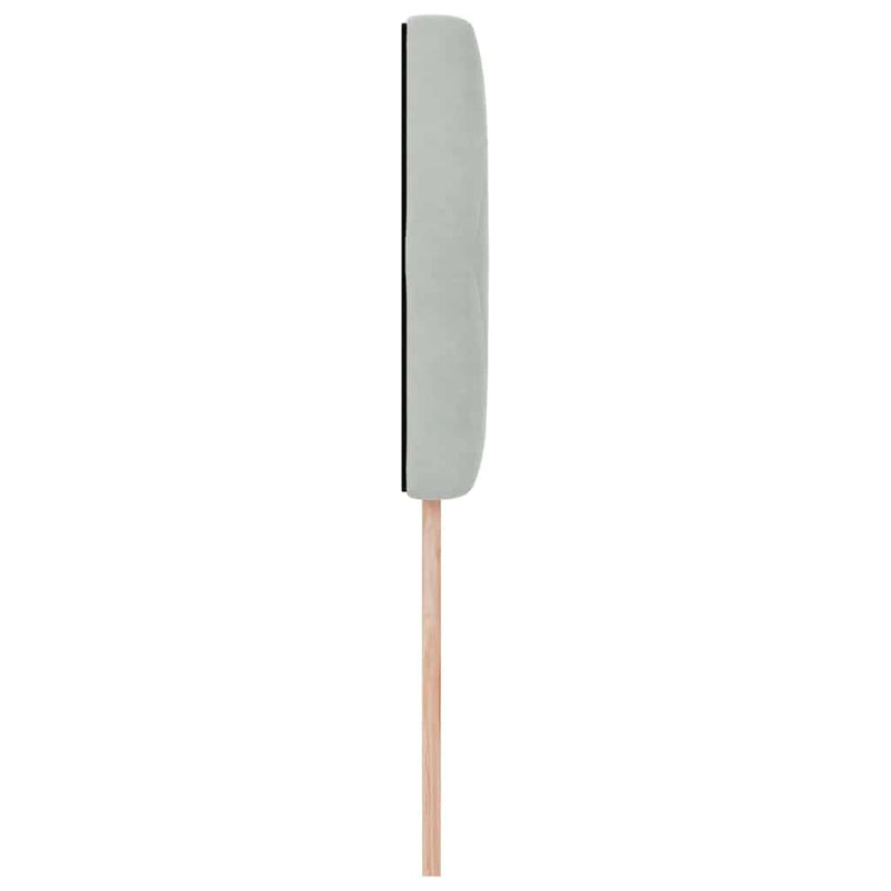 vidaXL Bársony Fejtámla Argyle Világosszürke 100 cm Bársony