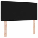 vidaXL Bársony Fejtámla fejtámlával Fekete 100 cm Bársony