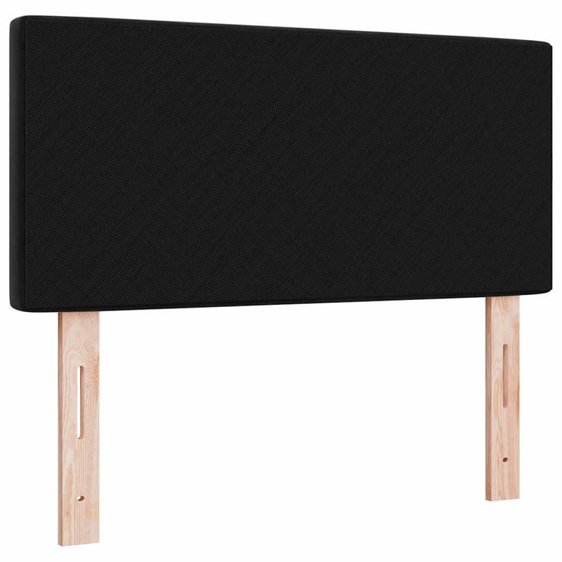 vidaXL Bársony Fejtámla Argyle fejtámlával Fekete 100 cm Bársony