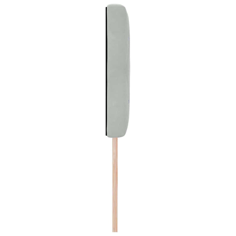 vidaXL Bársony Fejtámla Argyle Világosszürke 140 cm Bársony