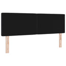 vidaXL Fejtámla Fekete 144 cm Bársony