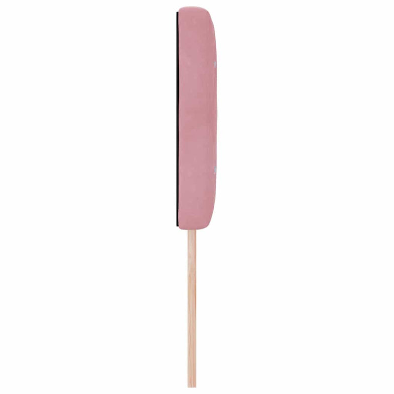vidaXL Bársony Fejtámla Argyle fejtámlával Rózsaszín 160 cm Bársony