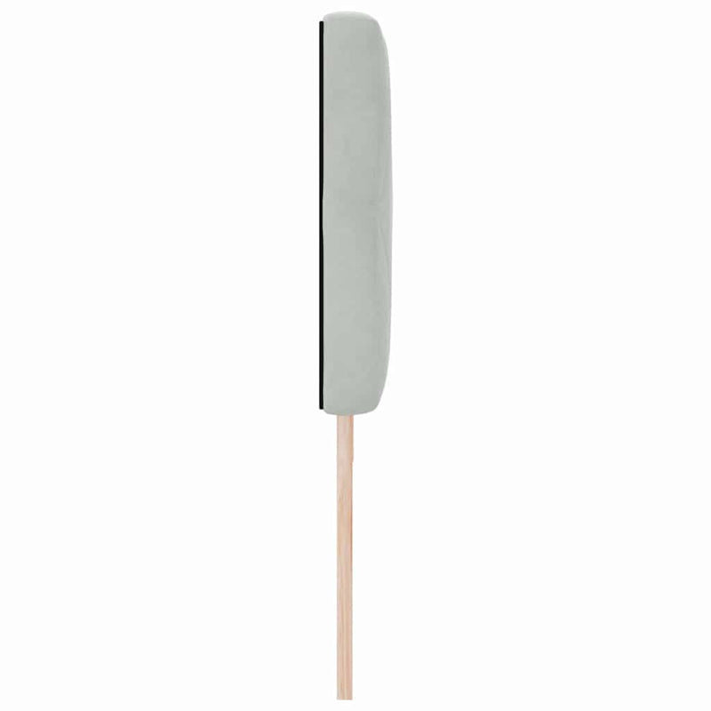 vidaXL Bársony Fejtámla Argyle Világosszürke 180 cm Bársony