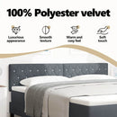 vidaXL Fejtámla Sötétszürke 180 cm Bársony