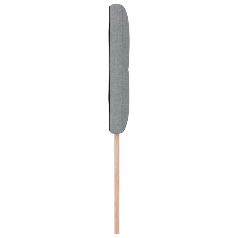 vidaXL Fejtámla fejtámlával Világosszürke 80 cm szövet