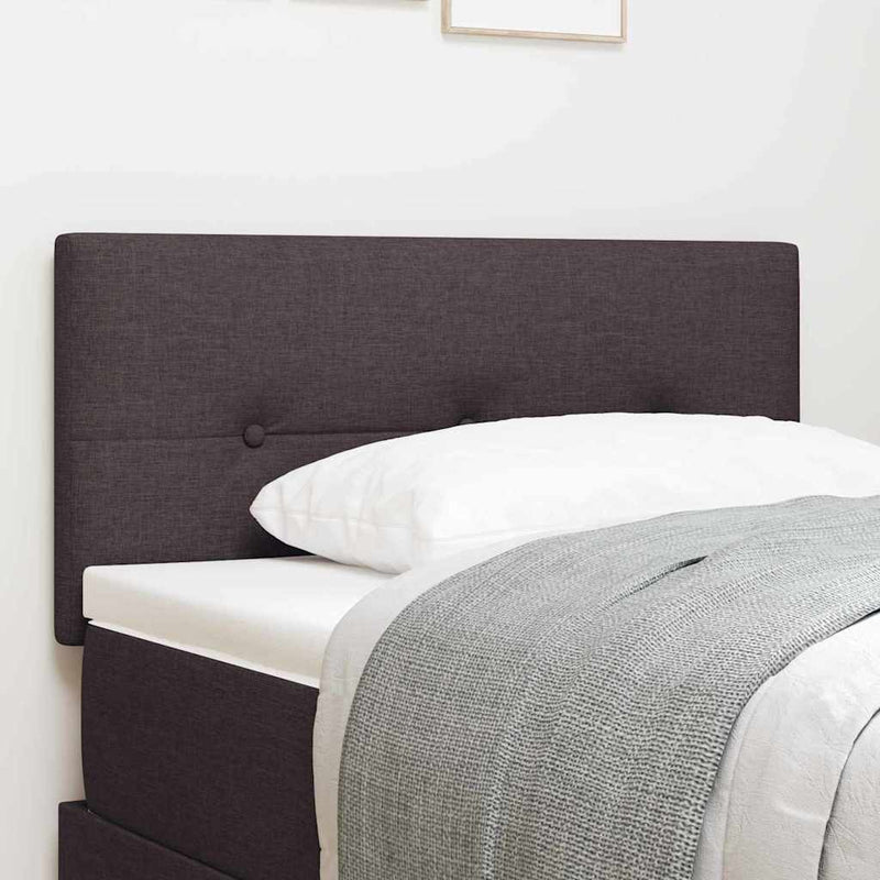 vidaXL Fejtámla fejtámlával sötétbarna 80 cm szövet
