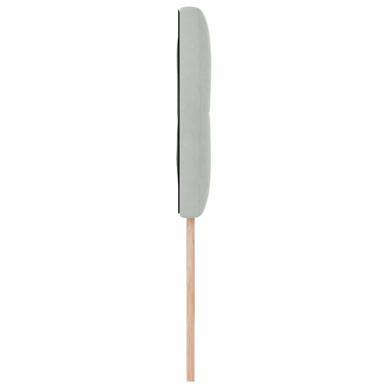 vidaXL Fejtámla Falra szerelhető Világosszürke 80 cm Bársony