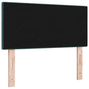 vidaXL Fejtámla fejtámlával Sötétzöld 80 cm Bársony