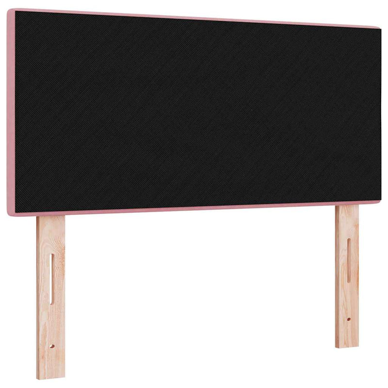 vidaXL Fejtámla Falra szerelhető fejtámlával Rózsaszín 80 cm Bársony