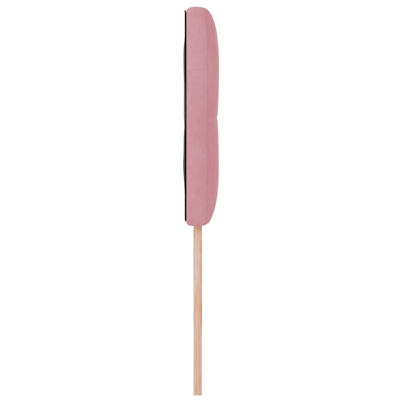 vidaXL Fejtámla Falra szerelhető fejtámlával Rózsaszín 80 cm Bársony