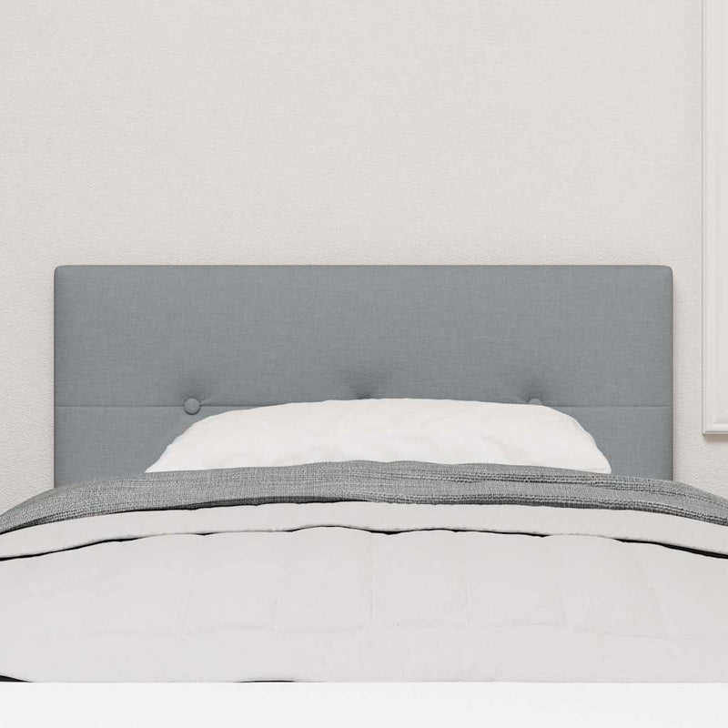 vidaXL Fejtámla fejtámlával Világosszürke 90 cm szövet