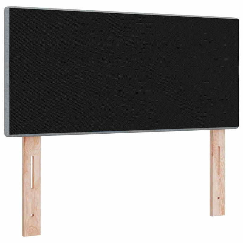 vidaXL Fejtámla fejtámlával Világosszürke 90 cm szövet