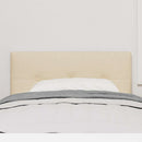 vidaXL Fejtámla fejtámlával Krém 90 cm szövet