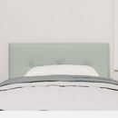vidaXL Fejtámla fejtámlával Világosszürke 90 cm Bársony