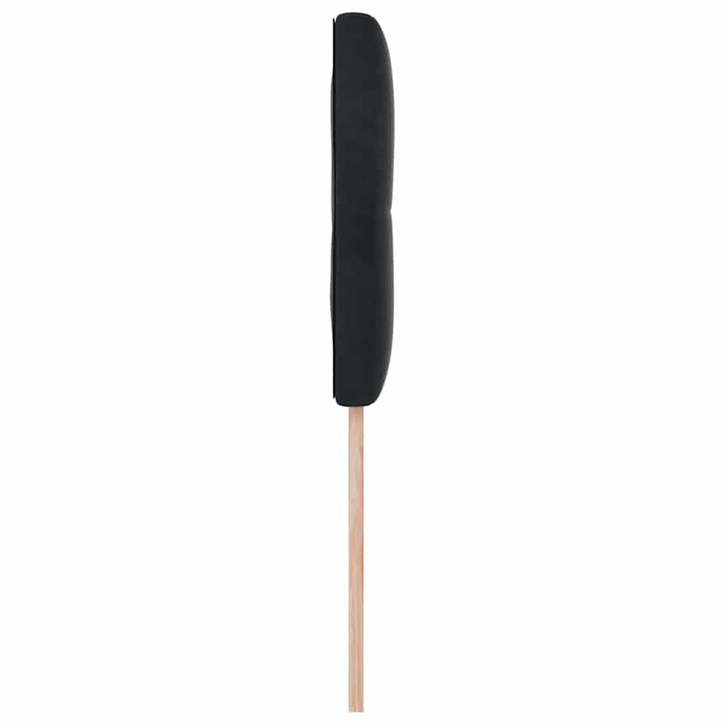 vidaXL Fejtámla Falra szerelhető fejtámlával Fekete 90 cm Bársony