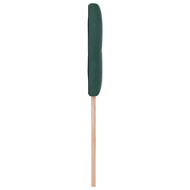 vidaXL Fejtámla Falra szerelhető fejtámlával Sötétzöld 90 cm Bársony