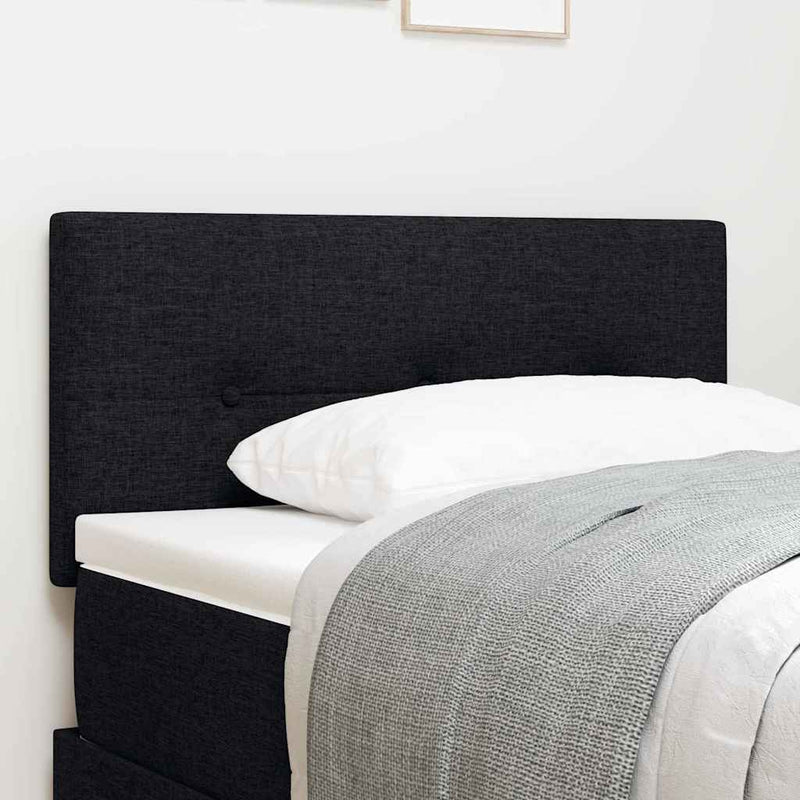 vidaXL Fejtámla fejtámlával Fekete 100 cm szövet