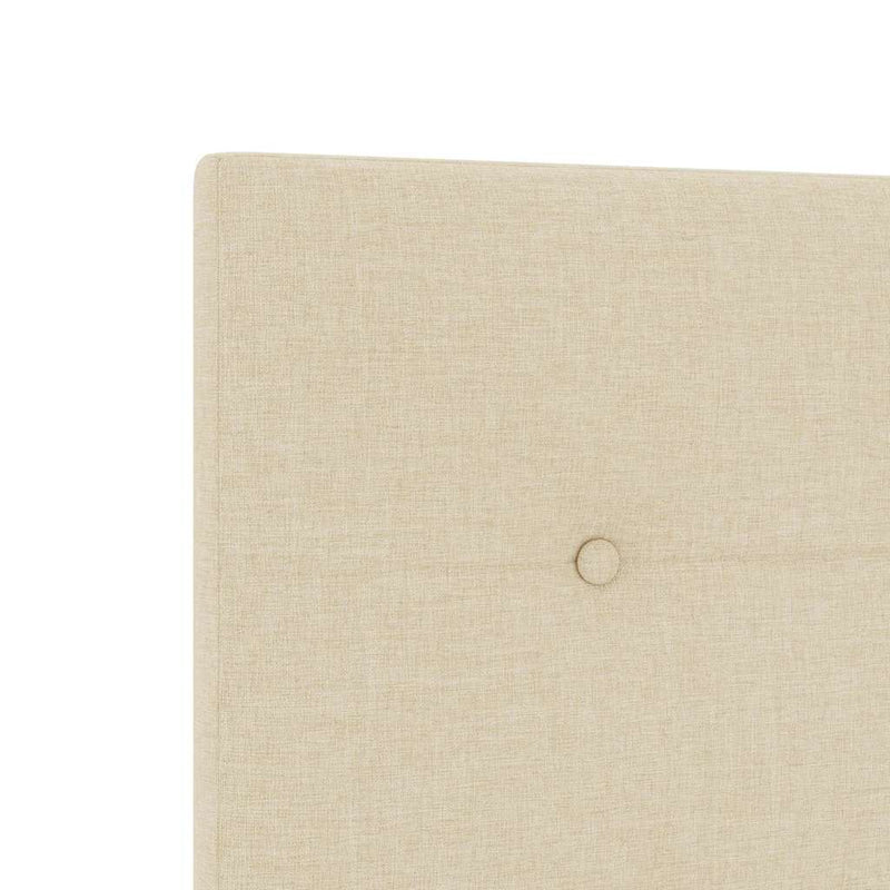 vidaXL Fejtámla fejtámlával Krém 100 cm szövet
