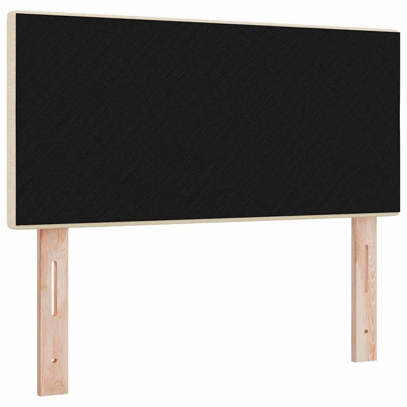 vidaXL Fejtámla fejtámlával Krém 100 cm szövet