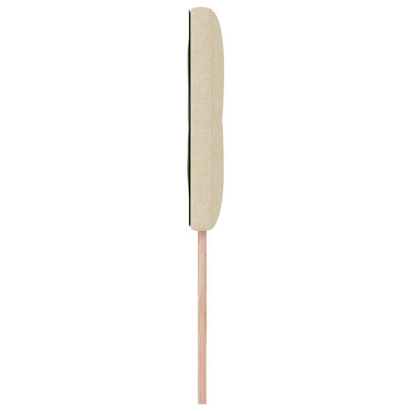 vidaXL Fejtámla fejtámlával Krém 100 cm szövet