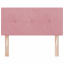 vidaXL Fejtámla fejtámlával Rózsaszín 100 cm Műbőr