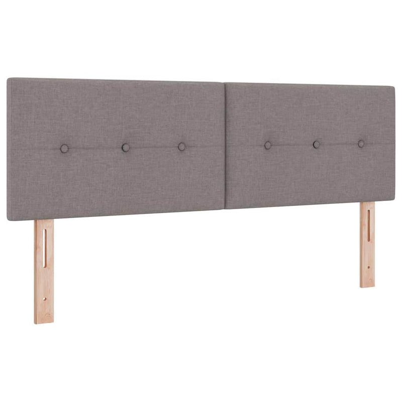 vidaXL Fejtámla fejtámlával Tópszínű 140 cm szövet