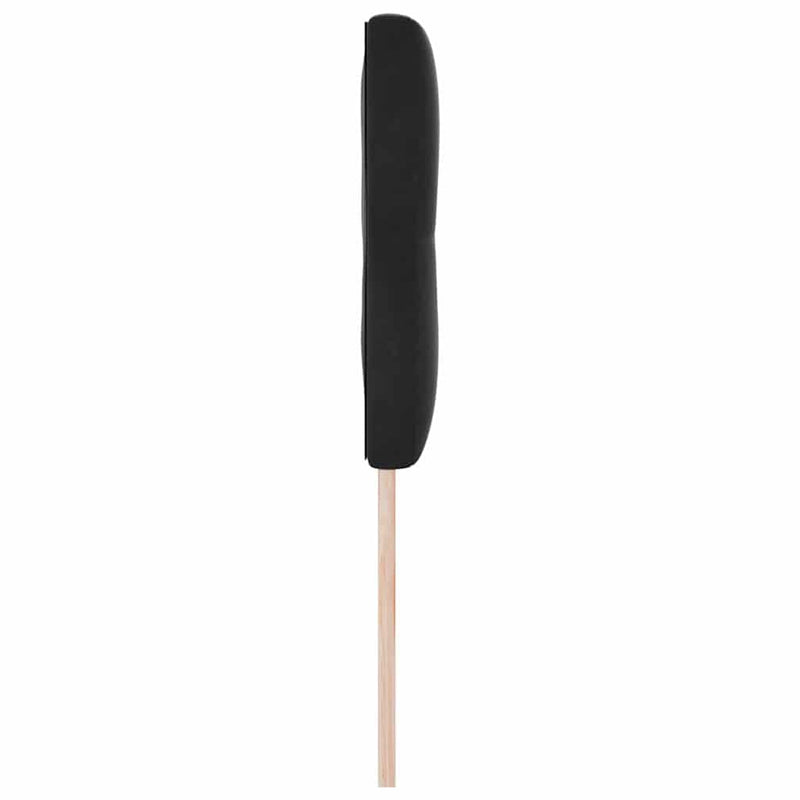 vidaXL Fejtámla Falra szerelhető fejtámlával Fekete 144 cm Bársony